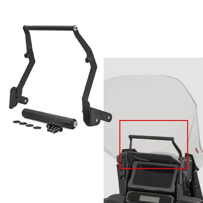 A96E-Motorcycle Phone Holder Navigation Bracket For Honda Africa Twin CRF1100 2020+ Navigation Plate Adapt Bracket