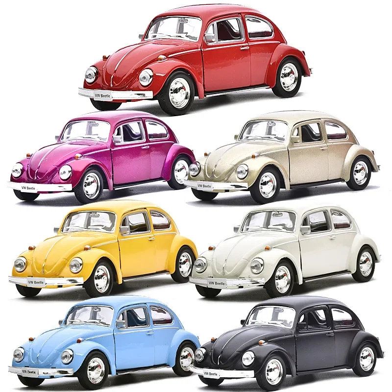 

1:36 VOLKSWAGEN Beetle Car Model Toy With Pull Back For Kids Christmas Gifts 1967 Alloy Diecast Classic Toy Collection F346