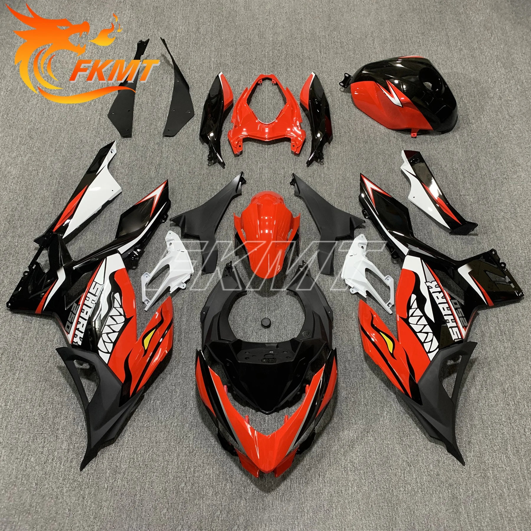

Motorcycle for Kawasaki NINJA 400 EX400 2018 - 2023 Full Fairing Kits ABS Injection Plastics Black For NINJA400 Bodywork Cowling