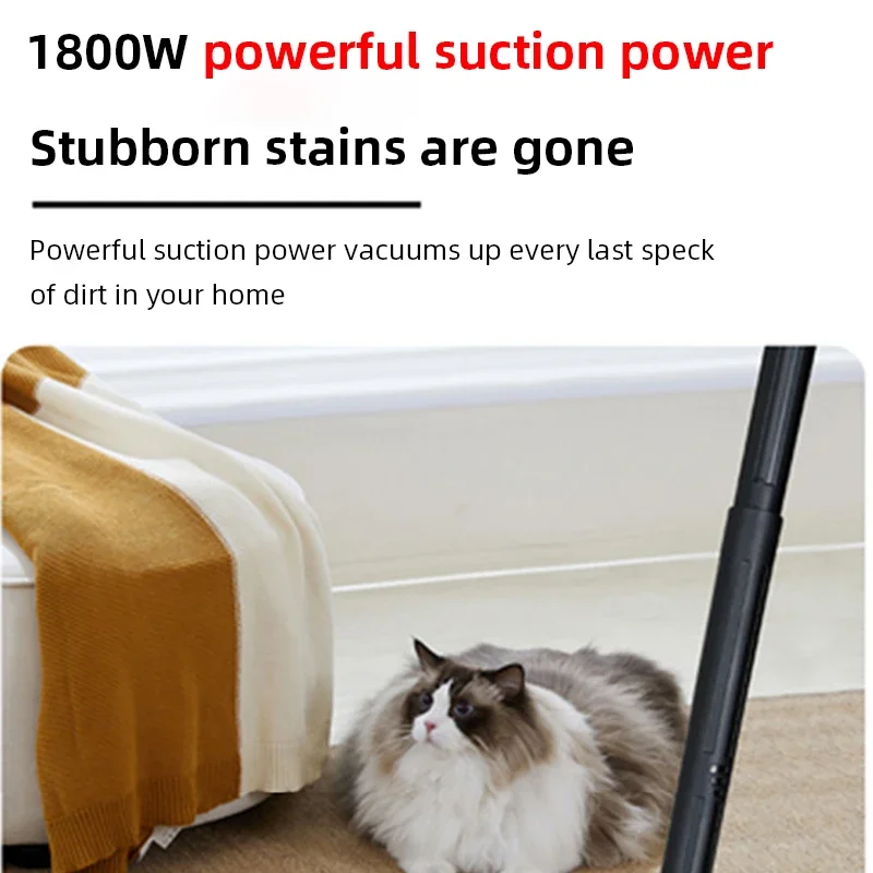 High Power Wet Dry Vacuum Cleaner Multi Function Barrel Type Industrial Vacuum  For Home Commercial Floor Tile Dust Removal