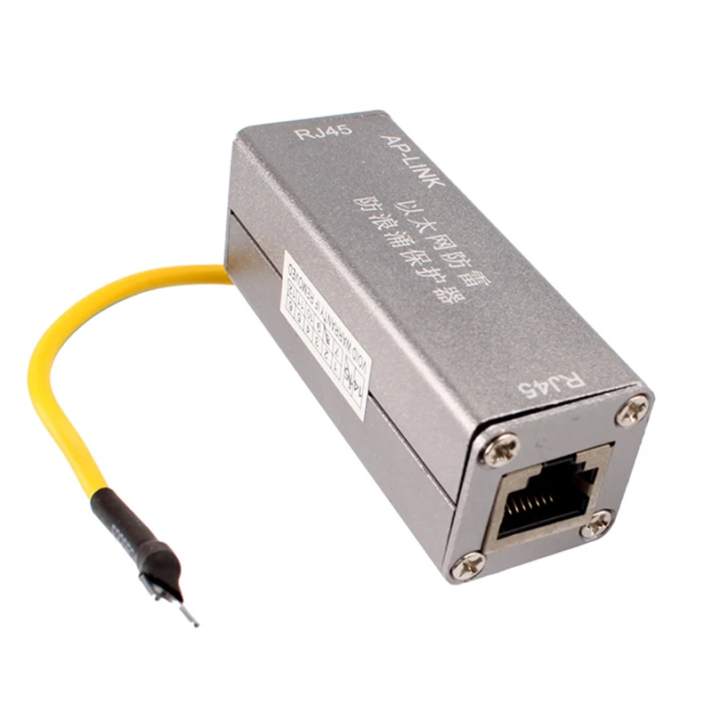 RJ45 Adapter Ethernet Network Card RJ45 Surge Protector Thunder Lightning Arrester Protection Device