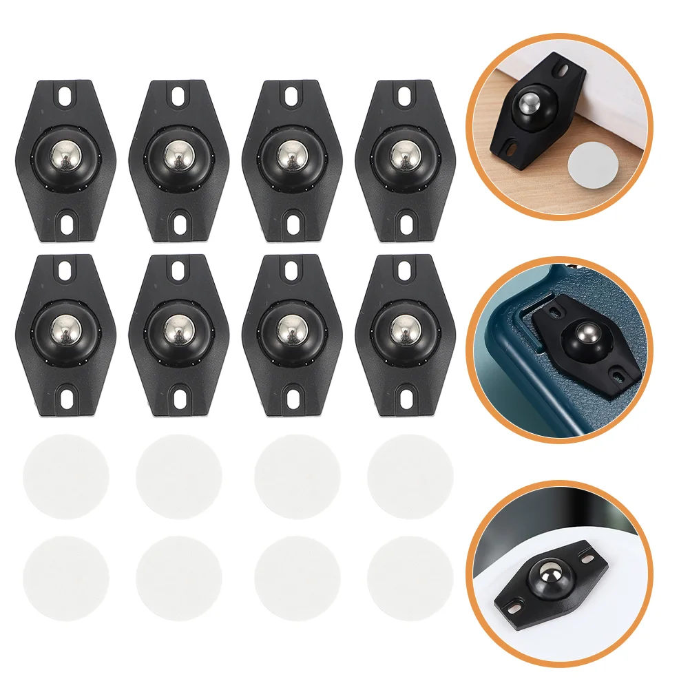 

8 Pcs Mini Furniture Self Adhesive Casters Wheels 44X27X13CM Stainless Steel Abs Shopping Cart with
