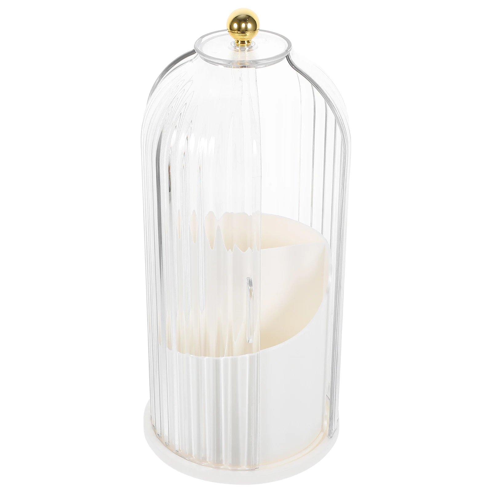 

Makeup Brushes Organizer Rotating Storage Tube Containers Organizers Revolving Plastic Large Capacity Holder Travel