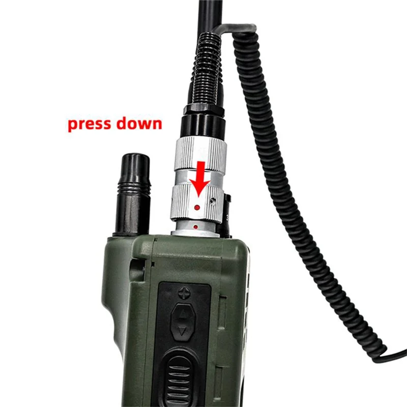 Picture 3: H-250 Radio Handset 6-Pin Handheld Speaker Mic For PRC-152 PRC-148-[A51I]
