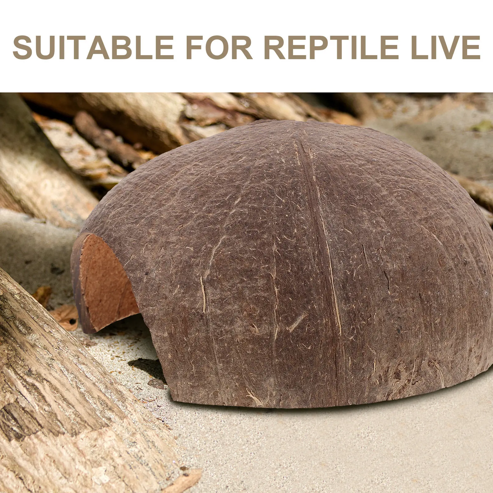 Turtle Hideout Wooden Reptile Cave Lifelike Design Safe Basking Platform Turtle Habitat Aquarium Decor Reptile Hideout