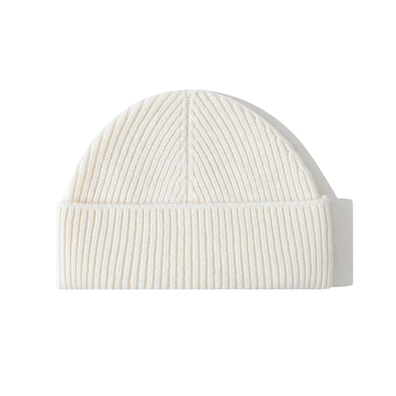 Шерстяная шапка-бини для мужчин и женщин, зимняя рыбацкая вязаная шапка