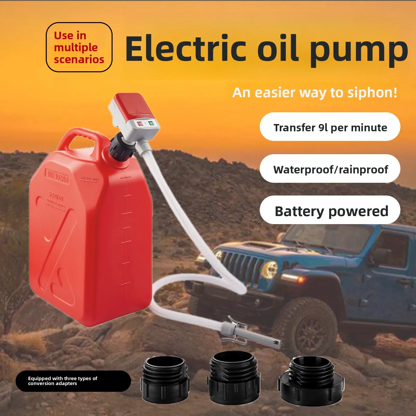 New Portable Horizontal Liquid Extractor Dry Battery Powered Drum Transfer Device For Multiple Scenarios