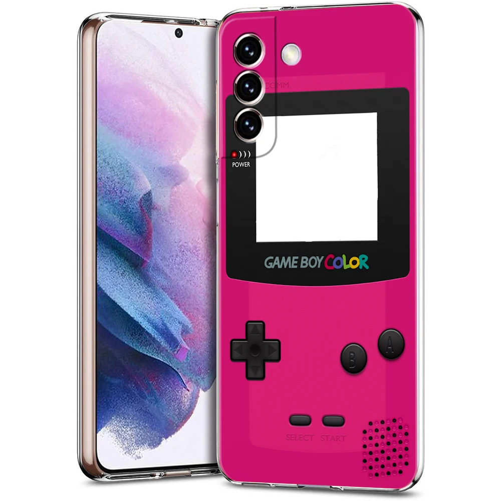 Gameboy Boy Game Phone Case For Samsung Galaxy S24 Plus S23 S22 S21 S20 FE Ultra 5G S10 S10E S9 Soft Clear Silicone Cover