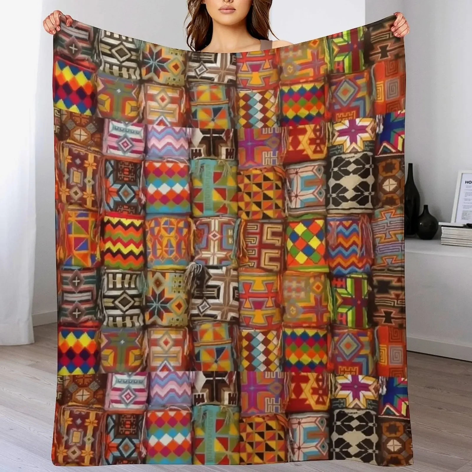 

New Colors of South America Throw Blanket Spring Fall Cozy Throw Blanket for Couch