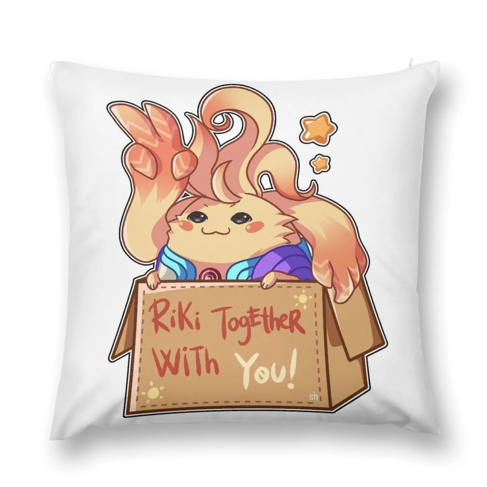 Riki in a box Throw Pillow Decorative Cover For Living Room pillow cover luxury Sofa Cushion Cover pillow