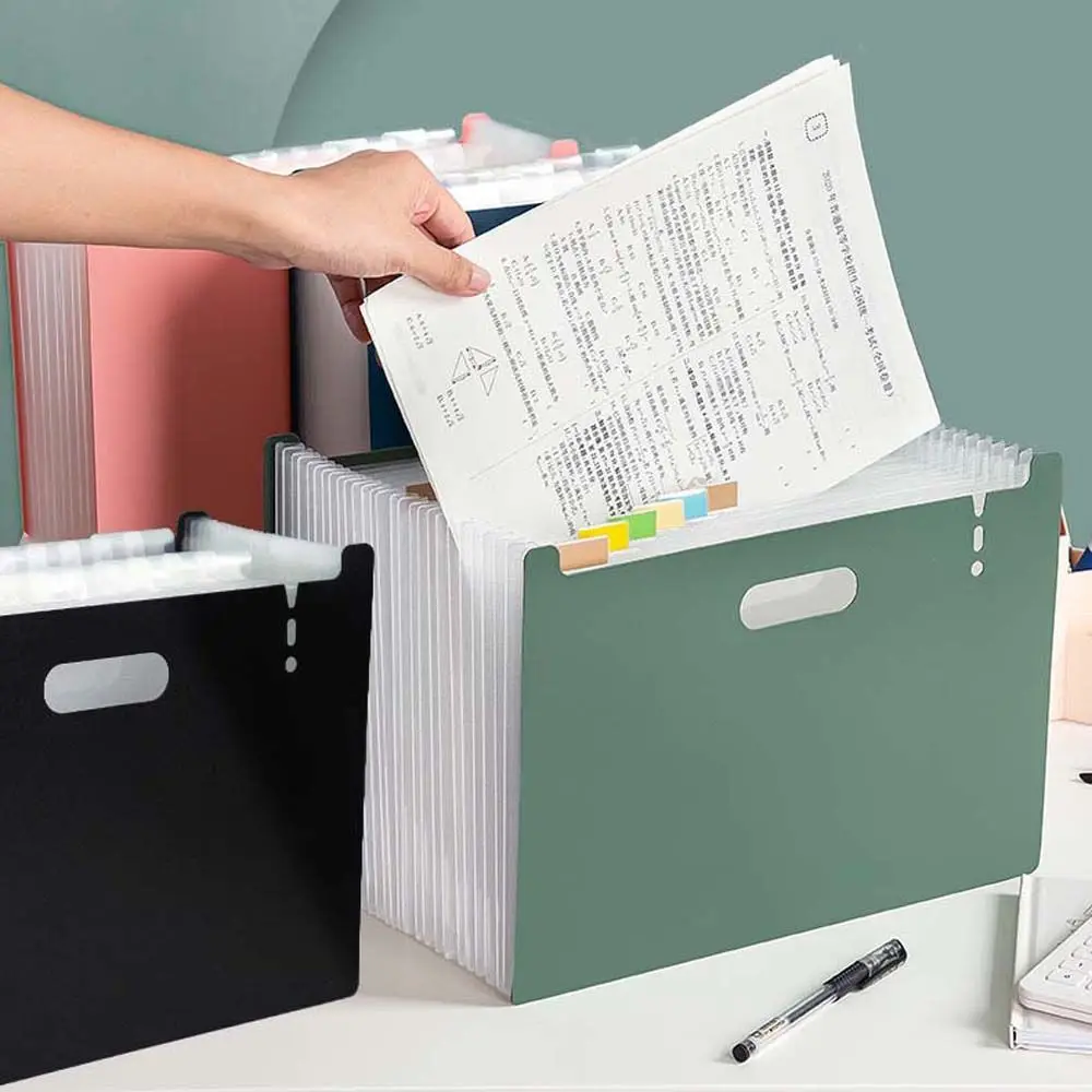 

Label Card Office School Test Paper Folder Paper Organizer Multi-layer Standing Paper Vertical Organ Bag A4 Data Storage Bag
