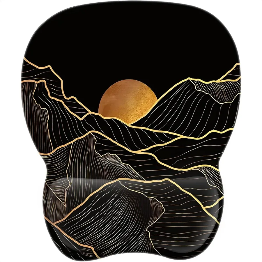 

Эргономичный коврик для мыши с портом на запястье Коврик для мыши с подставкой для запястья из пены с эффектом памяти и нескользящей основой для компьютерного кафе, дома и офиса 9,6