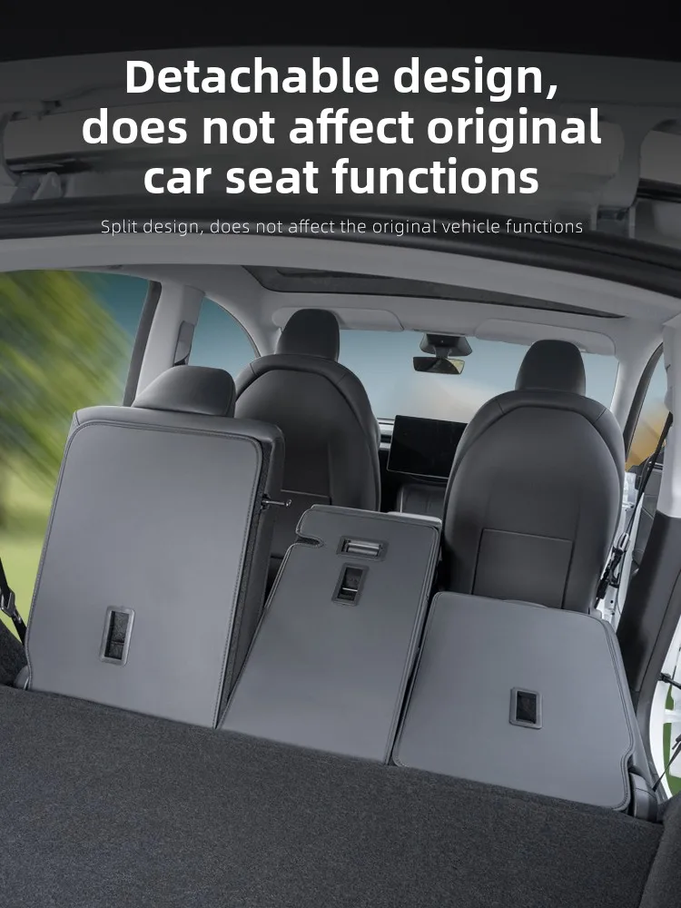 

Leather Rear Ba Protector Pad for Tesla Revival Model Y3 Rear Ba Modin Accories Car Interior Decoration