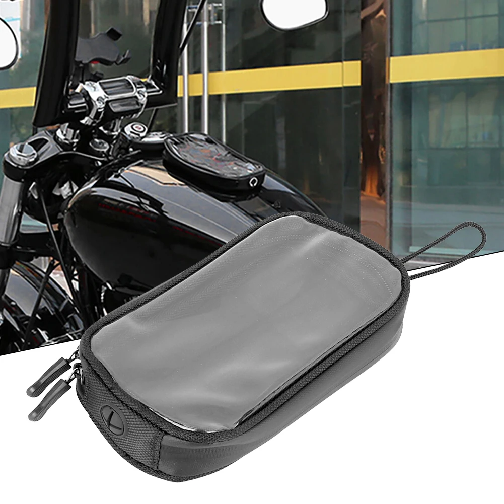 

Motorcycle Phone Storage Bag with Strong Magnetic Base 7 Magnets for Reliable Attachment to Metal Gas Tanks Navigation Accessory