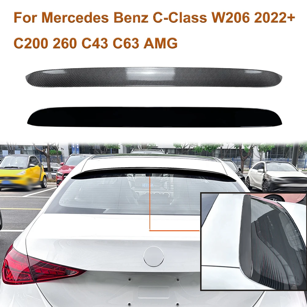 

Автомобильный спойлер из АБС-пластика для Mercedes Benz C-Class W206 2022 + C200 260 C43 C63 AMG, верхнее крыло и заднее крыло автомобиля, защита модификации