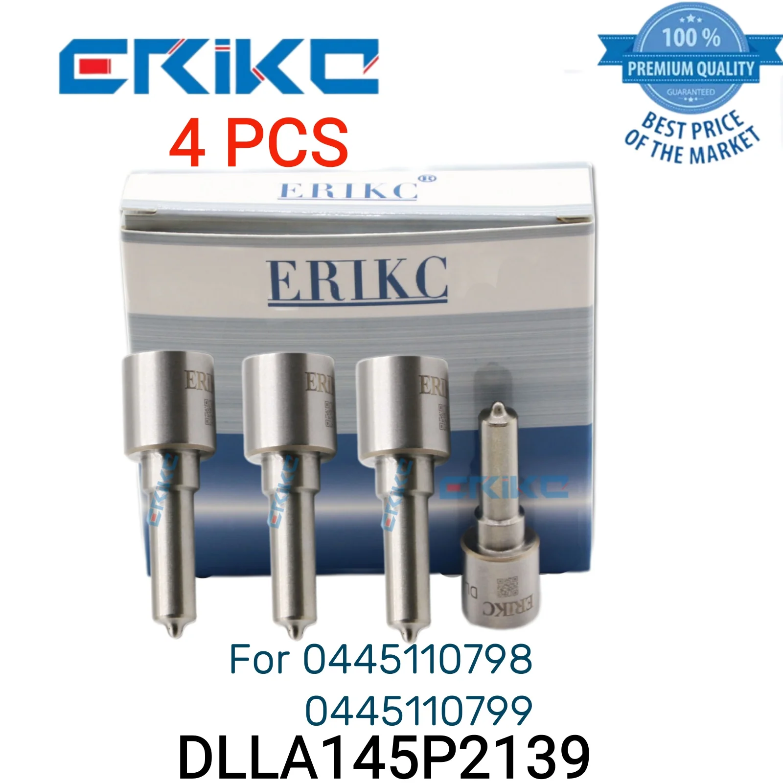 

4 PCS DLLA145P2139 Diesel Injector Nozzle 0 433 172 139 DLLA 145 P 2139 Spray Nozzle DLLA 145P2139 Nozzles for 0445110366 367