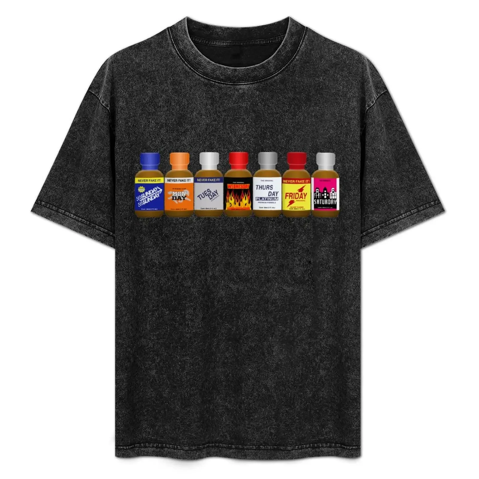 

Poppers! Your Weekly Survival Kit. T-Shirt sports fans hippie clothes funny gifts Luxury man oversized t shirts for men