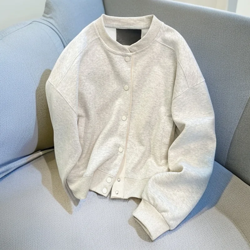 

Loose Fit Trendy Sweatshirt Large Size 300 Pounds Color Casual Fashionable Korean Style Outerwear for Women