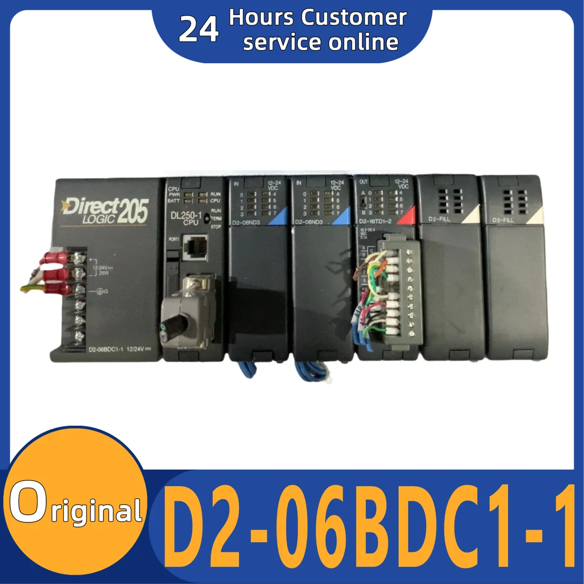 

Совершенно новый оригинальный модуль Φ D2-06BDC1-1 D2-240 D2-250-1 D2-16ND3-2