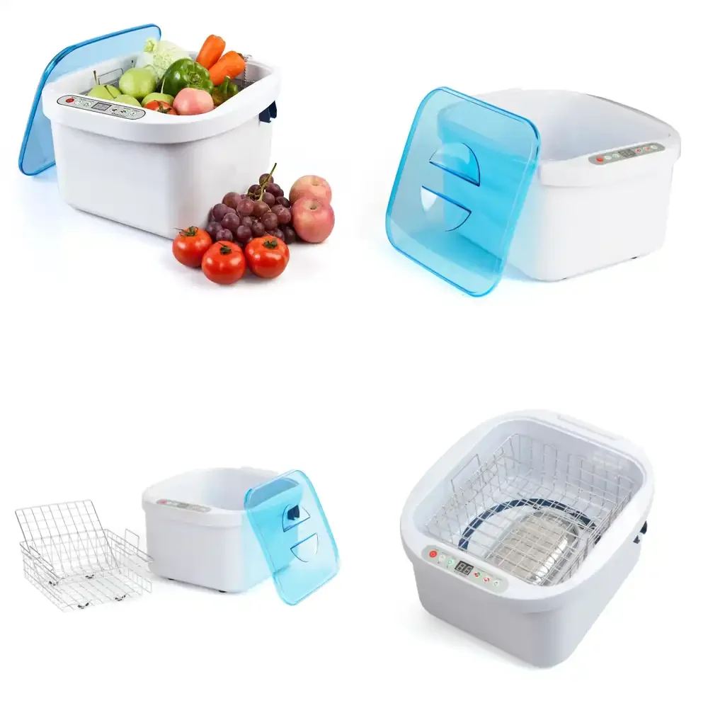 2026 Hot Sale  GT SONIC 12.8L for Sonic Ozone Vegetable Washer Portable Ultrasonic Cleaner for Food Cleaning Kitchen