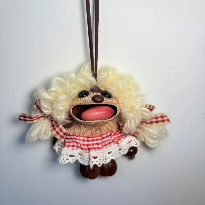 Shell Mini Dolls & Charms - Mouse, Frog, Big-Eyed Frog Styles, Ugly-Cute Funny Figurines for Backpack & Holiday Gifts