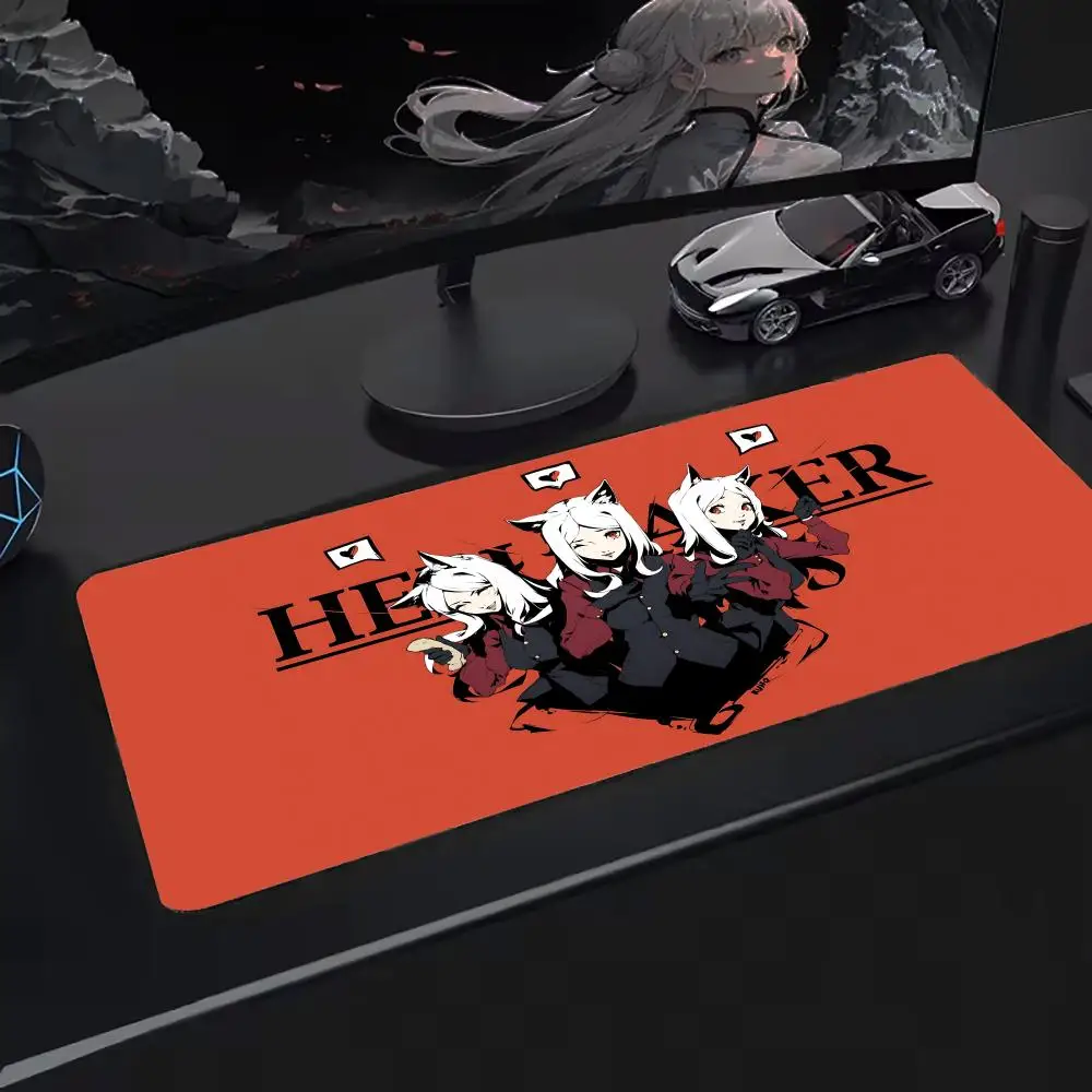 Super Helltaker Mouse Pad Keyboard Desk Mats, Kawai Rubber, Non-Slip Desk Mat, XXL90x40cm