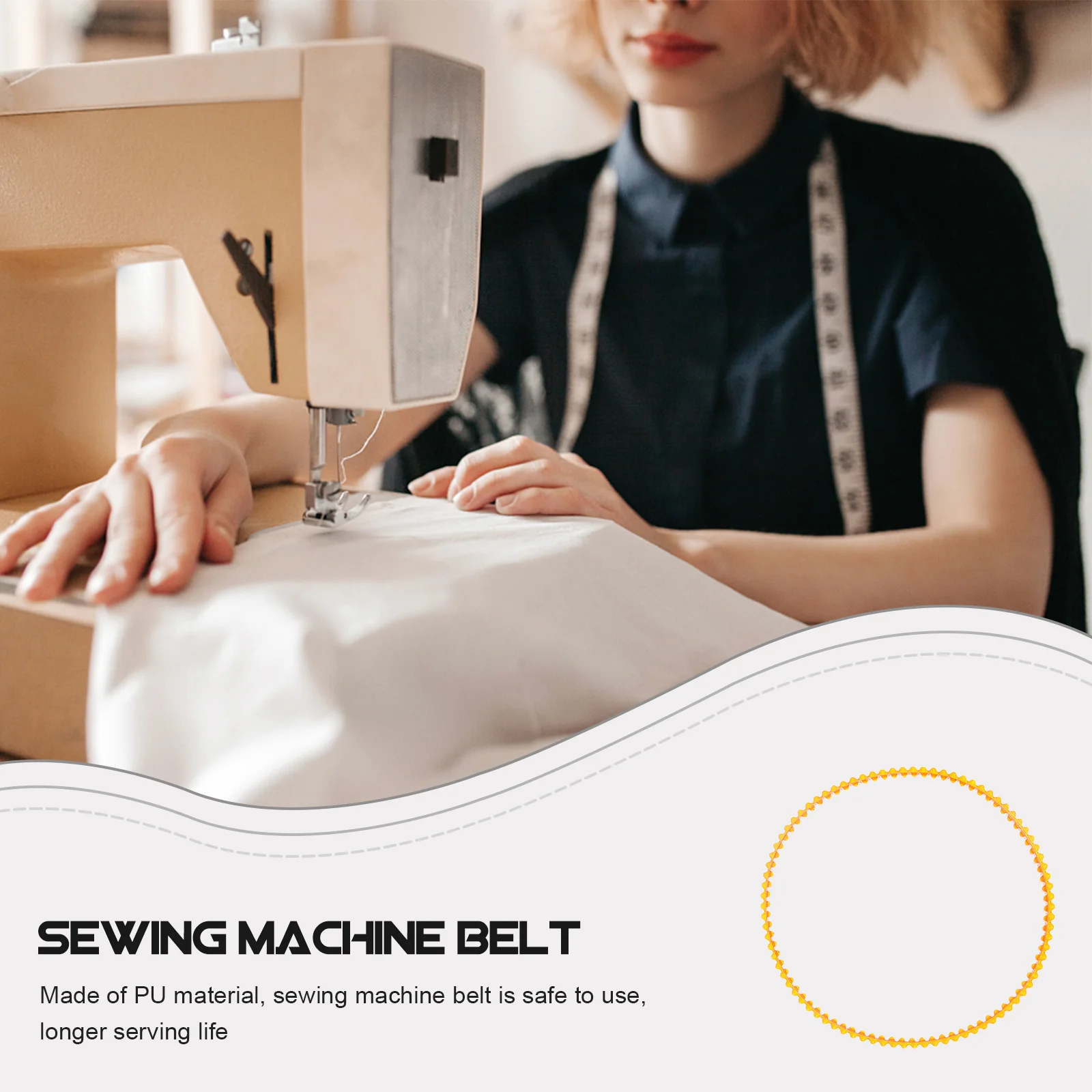 10 Pcs Motor Stretch Belt Replacement Treadle Stitching Machine Drive Sewing High Quality Craft Polyurethane Office