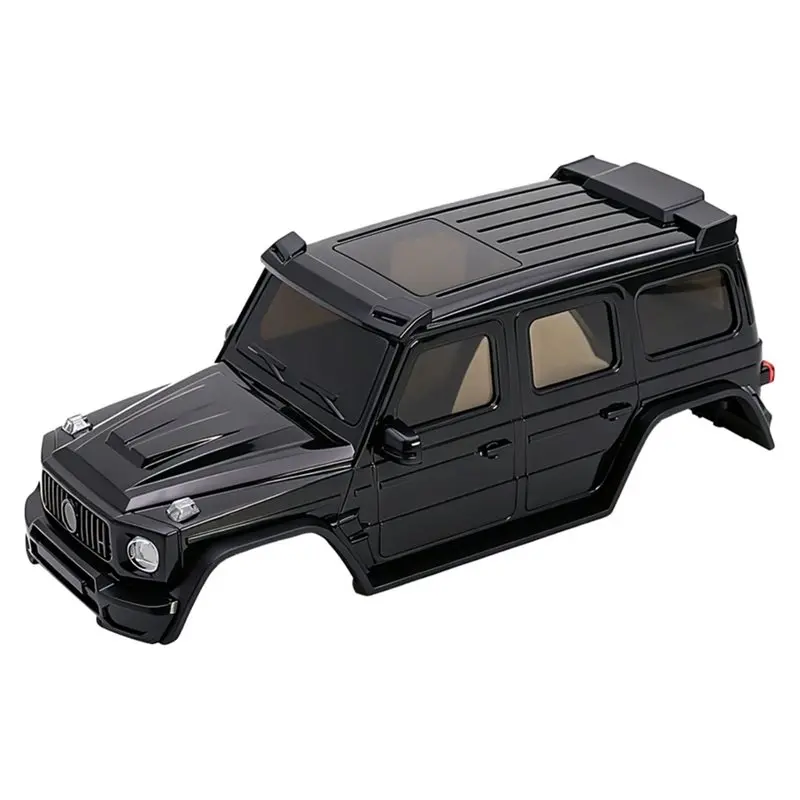 ABXE-DIY Upgrade Parts- Body Shell With Light Bucket Mount Spare Tire Mount For 1/30 AXIAL SCX30 RC Crawler Black