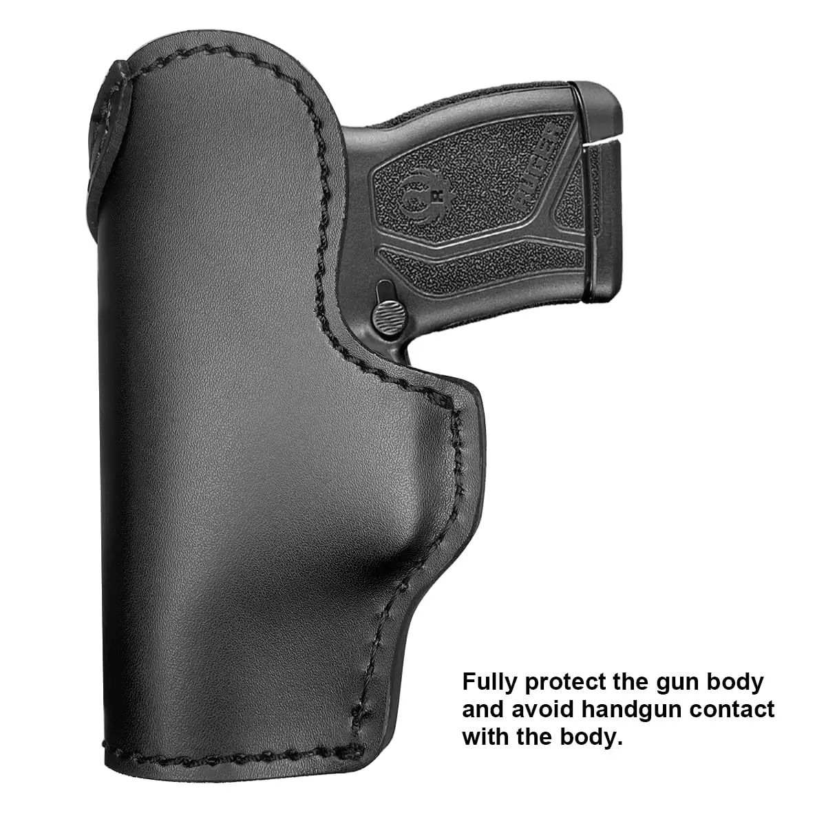 IWB Leather Gun Holsters For Small Pistols : Ruger LCP380 LCP MAX LCPII- Sig Sauer P365 P238 P938 - Walther PPK 380 CCP - S&W