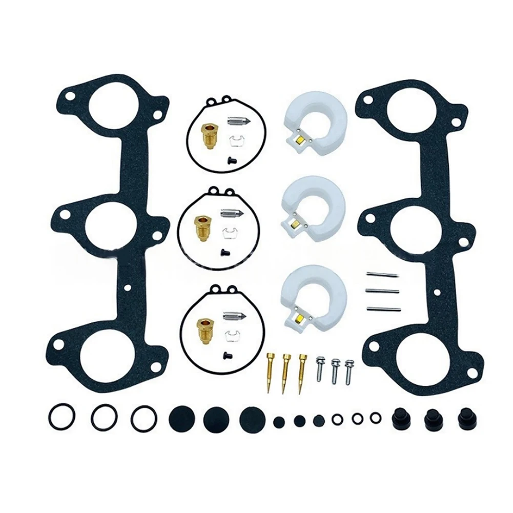 Carburetor Gasket Repair Kit Compatible with For 60HP 70HP Outboard Motor Engine 6H3W009302 Replacement Gaskets Set