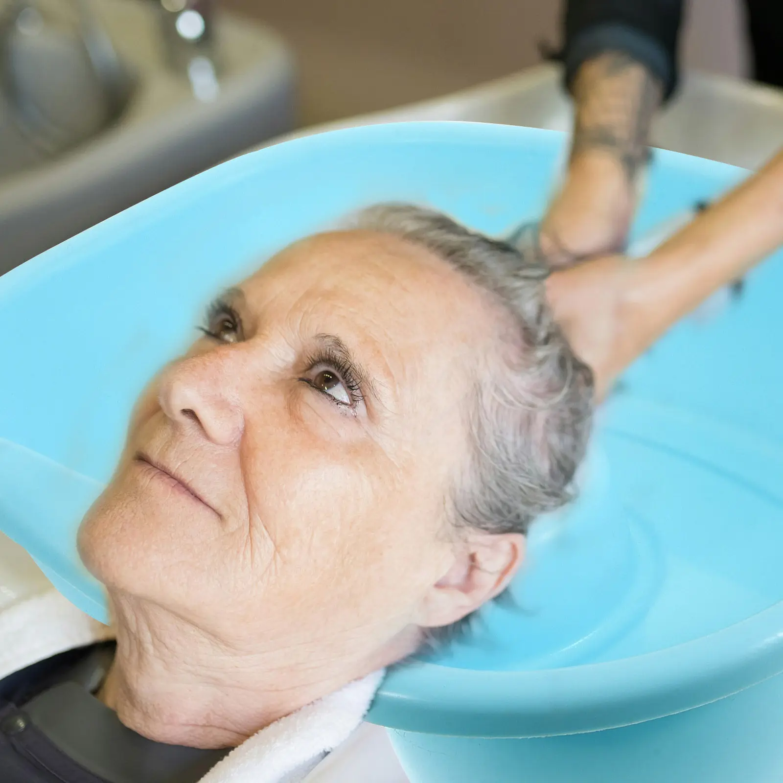 

Портативная раковина для мытья волос для лежачих больных, 1 шт., с шлангом, для использования у кровати