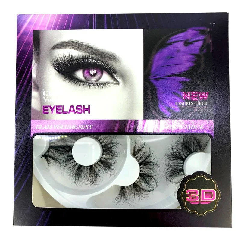 Neuestes Design 5 Paar natürliche falsche Wimpern gefälschte Wimpern langes Make-up 3D-Nerzwimpern Wimpernverlängerung Nerzwimpern für Schönheit