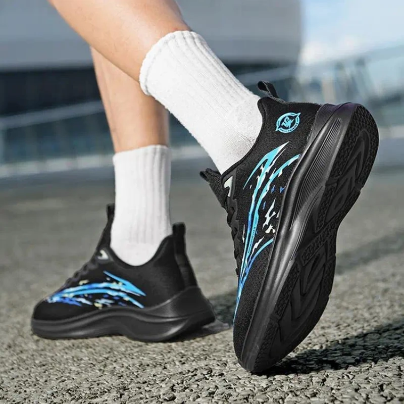 Autumn and Winter Men's Shoes Fly Fabric Testing Shoes Comprehensive Training Shoes Sports Training Extra Large Shoes