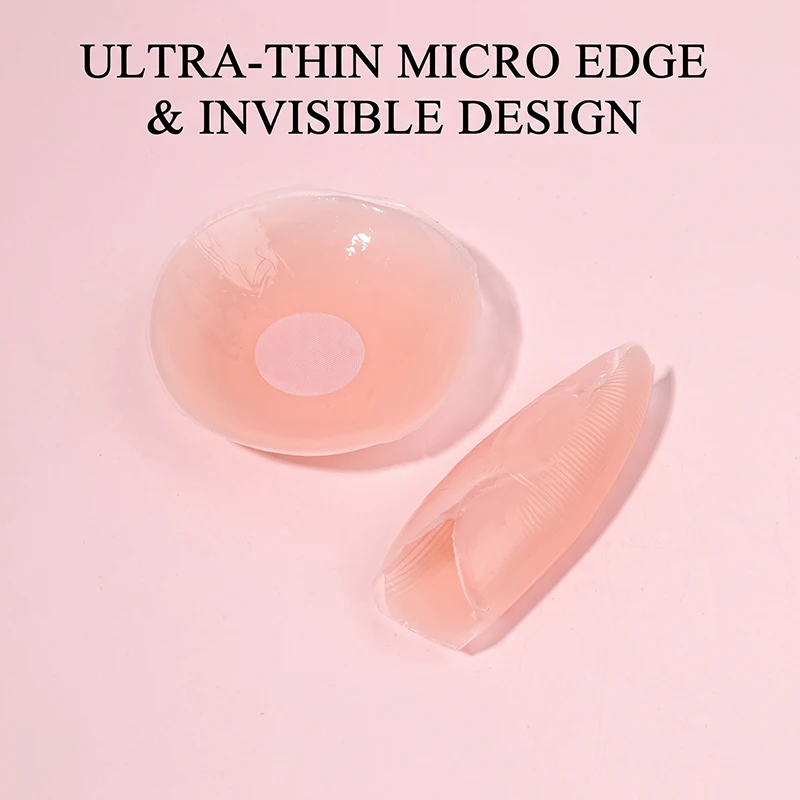20 Pairs of Reusable Silicone Pink Nipple Covers, Thin Invisible Adhesive Breast Pads Suitable for Weddings, Parties, and Other Occasions view 4