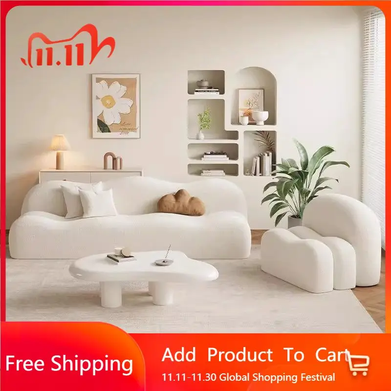

Cute Cloud Living Room Sofas Mini Cloud Modern Children Outdoor Sofa Human Dog Bed Relaxing Sillon Cama Chinese Style Furniture