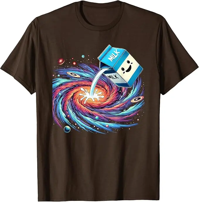 Lustiges Cartoon-Milchstraßen-T-Shirt mit kosmischem Galaxien-Motiv, Y2k-Kunstwerk, Grafik-Bekleidung für Weltraum- und Wissenschaftsliebhaber, modisches künstlerisches T-Shirt für Jungen – Detail 11