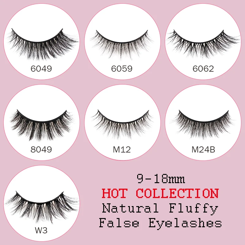 Abestyou New 10 Pairs 3d Short Wispy Thin Band Soft False Eyelashes Extension Natural Style Faux Cils Maquillaje Al Por Mayor