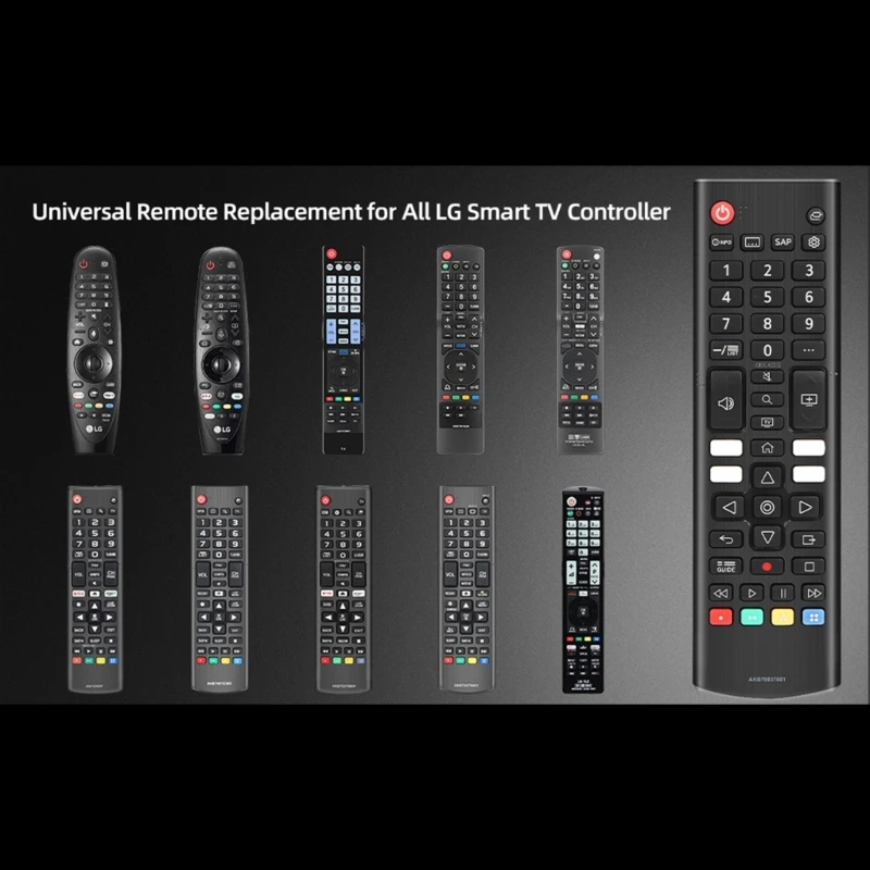 Universal Remote ControllerTelevision Remote Control Replacement AKB76040302 for All SmartTV 32LM577BPUA,32LM577BZUA