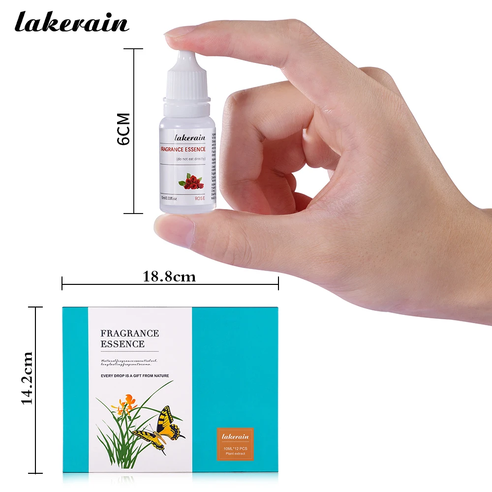 12 pièces bricolage parfum saveur végétalien naturel arôme huile parfums Essence huile gouttes liquide Pigment teinture pour brillant à lèvres bricolage utilisation