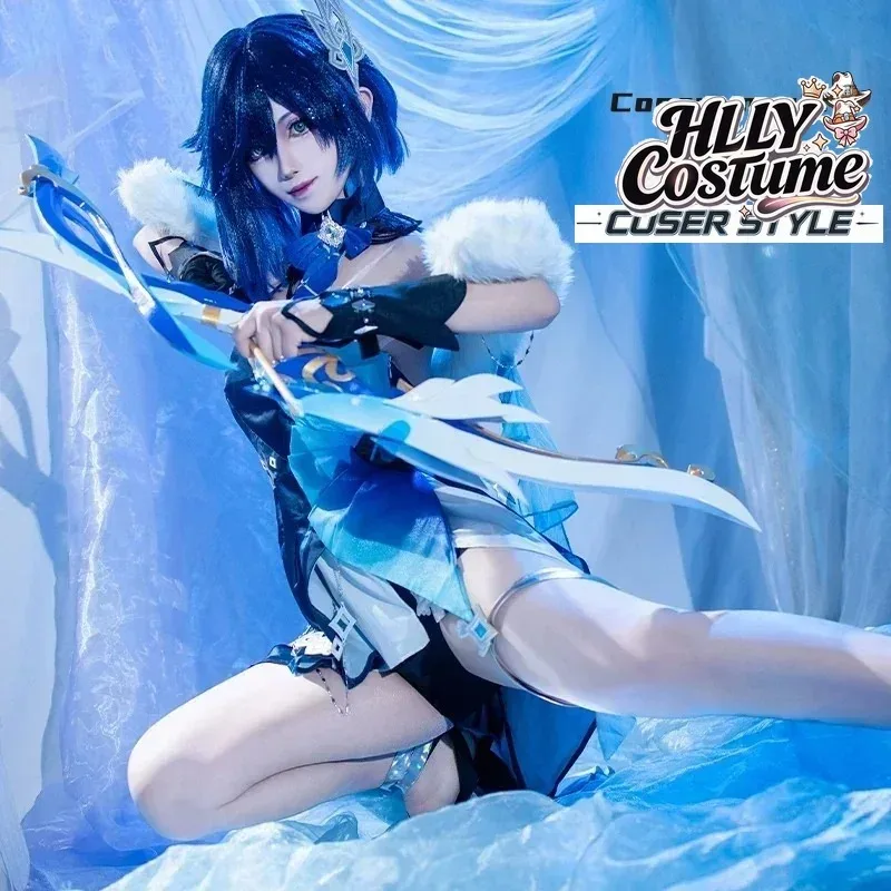 Genshin Impact Yelan Women Cosplay Costume Cos Game Anime Party Uniform Hallowen Play Role Clothes Clothing