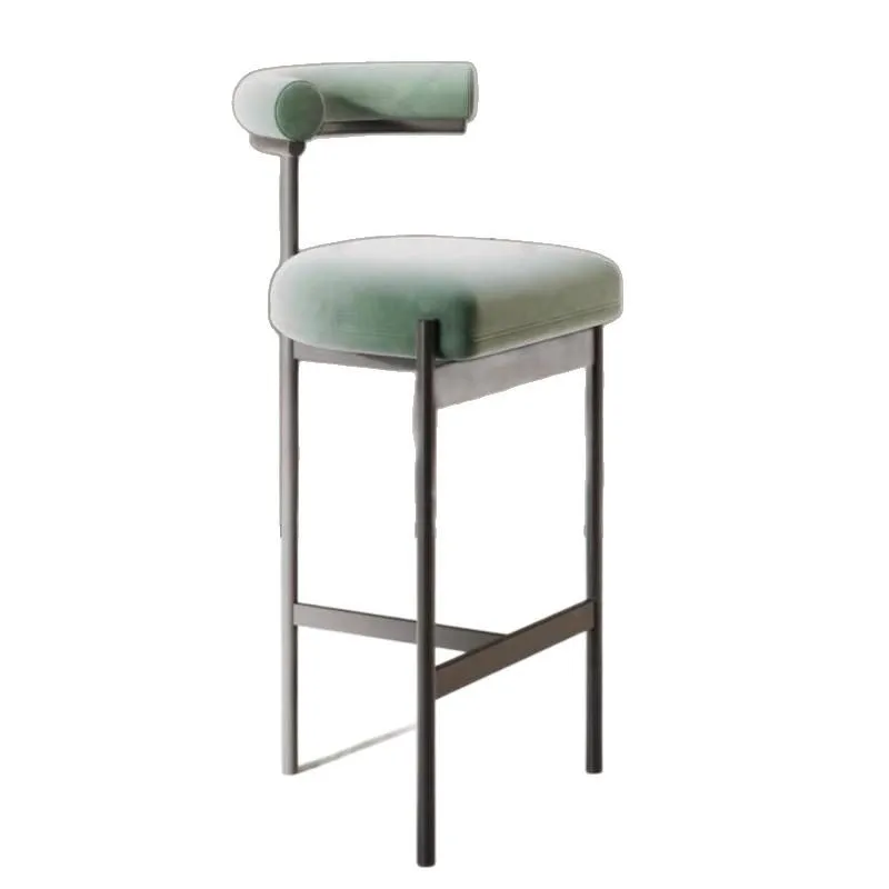 

Nordic ins style simple bar chair modern high chair light luxury Internet celebrity milk tea shop high stool reception