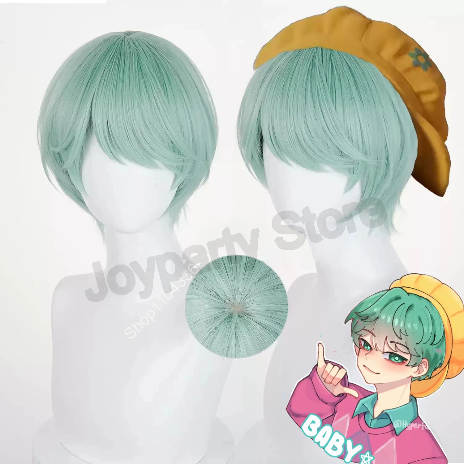 

Фильм аниме Kpop Demon Saja Baby Hunters реквизит для косплея парик Хэллоуин карнавал вечерние ролевые игры волосы имитация кожи головы