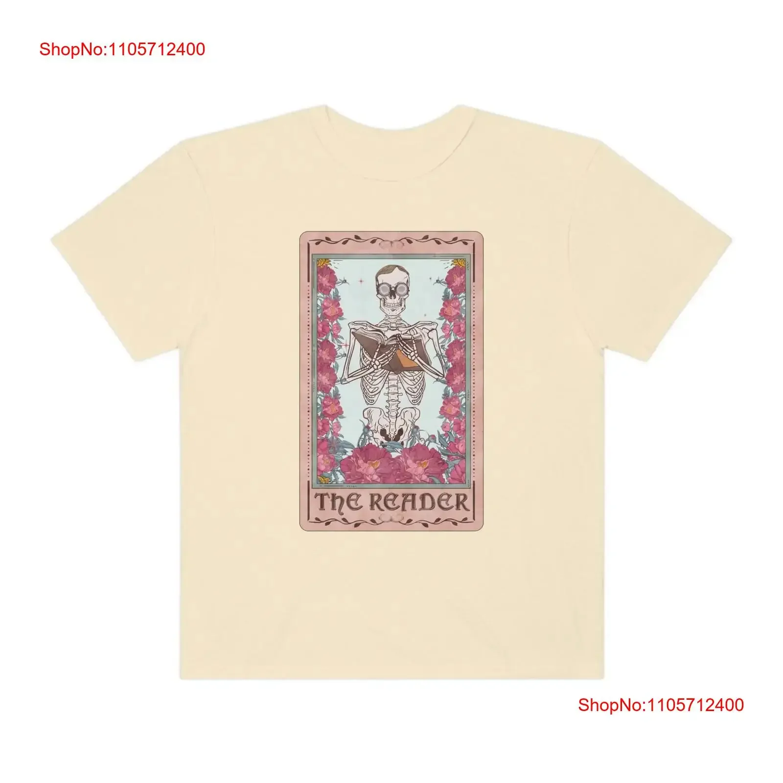 The Reader Tarot Card T Shirt Fun for Book Lovers Trendy shirts readeres vintage Washed Stylish Versatile Comfortable