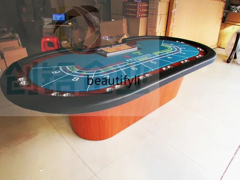 Baccarat Poker Big Table Chips Entertainment Activities Professional Texas Poker Table 21:00