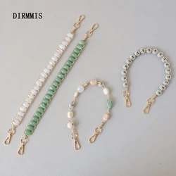 Pulsera acrílica hecha a mano con cuentas de resina para mujer, accesorio colorido para bolso, cadena de repuesto para bolso, novedad