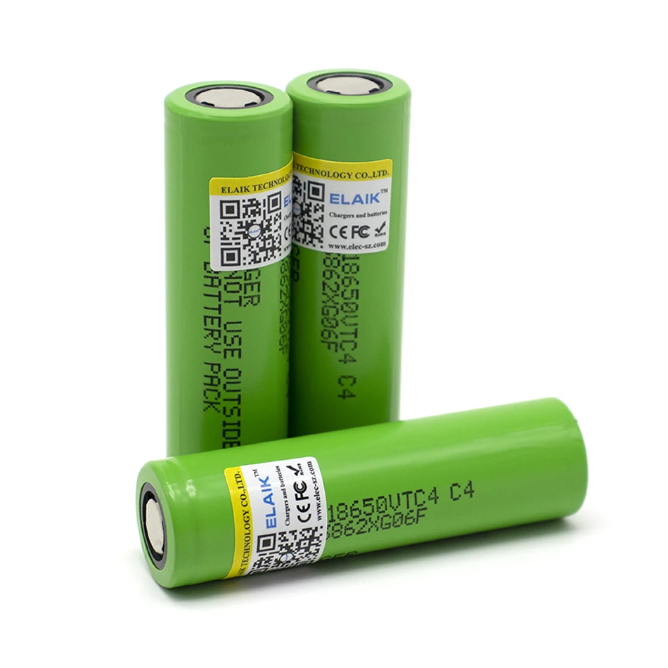 100% brand new 3.6V 18650 C4 2000mAh lithium-ion rechargeable battery US18650VTC4 30 A flashlight toy discharge