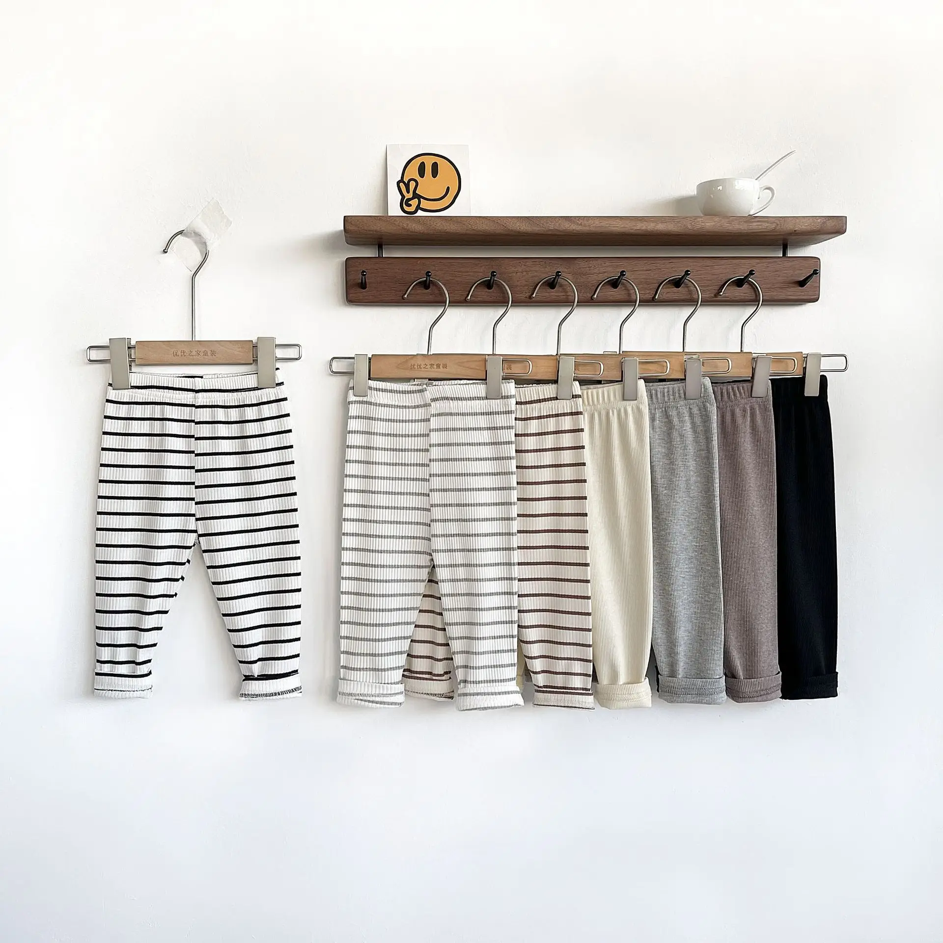 

0 to 5 Years Casual Infant Baby Girls Solid Color Pants Children's Clothes Pants Spring Summer Kids Baby Girls Boys Stripe Pants