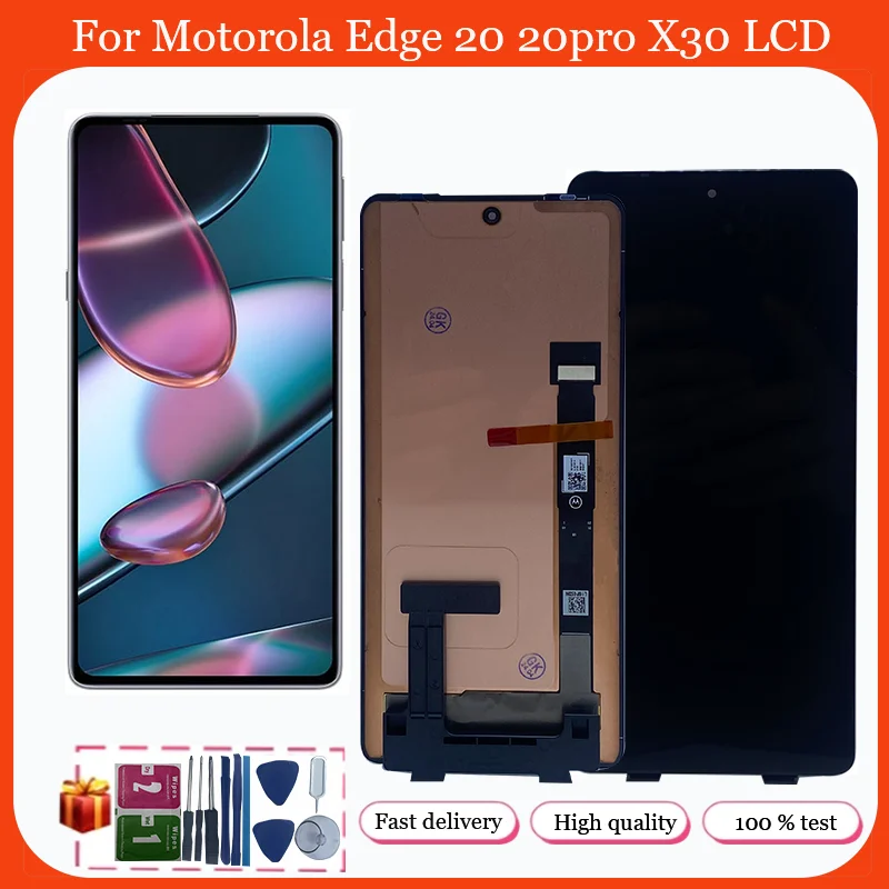 

Test For Motorola Edge 20/Edge 20pro LCD Touch Screen Sensor Digiziter Assembly Replace For Motorola Edge X30 Display