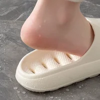 Chaussons de bain antidérapants à séchage rapide pour hommes, sandales de douche d'été en EVA pour couple, anti-odeur, pour la maison et la salle de bain 5