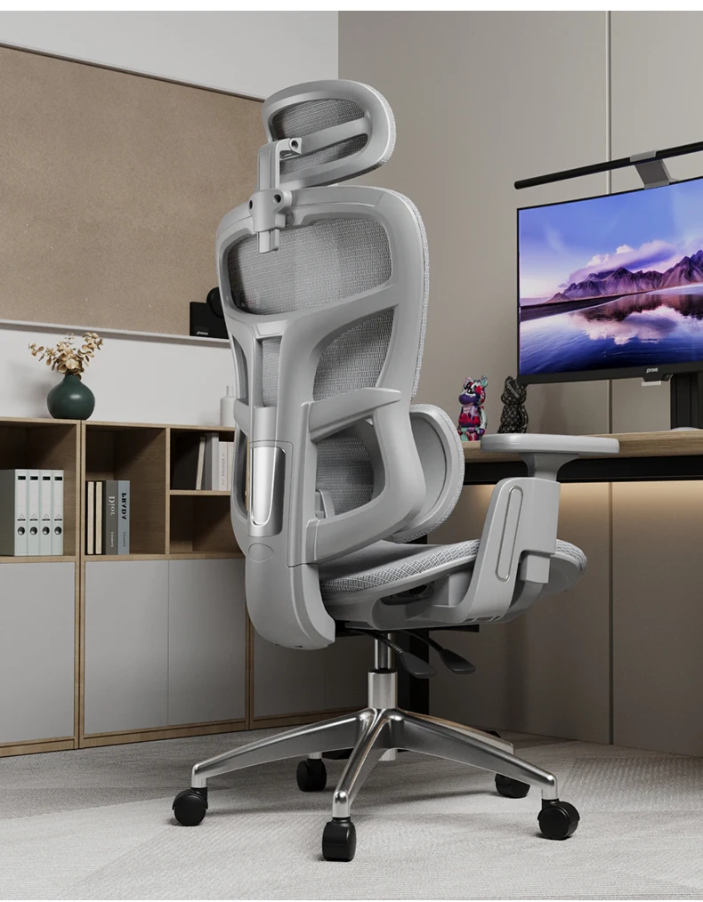High-back Ergonomic Rotating Gaming Chair Ergonomic Mesh Office Chair Swivel Office Chair with Nylon Casters